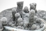 Unique, Druzy Quartz Geode on Metal Stand - Uruguay #209231-5